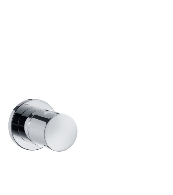 Hansgrohe 15972000 Valvola di Intercettazione a Incasso con Maniglia Cilindrica e Raccordo G1/2, Colore Cromo