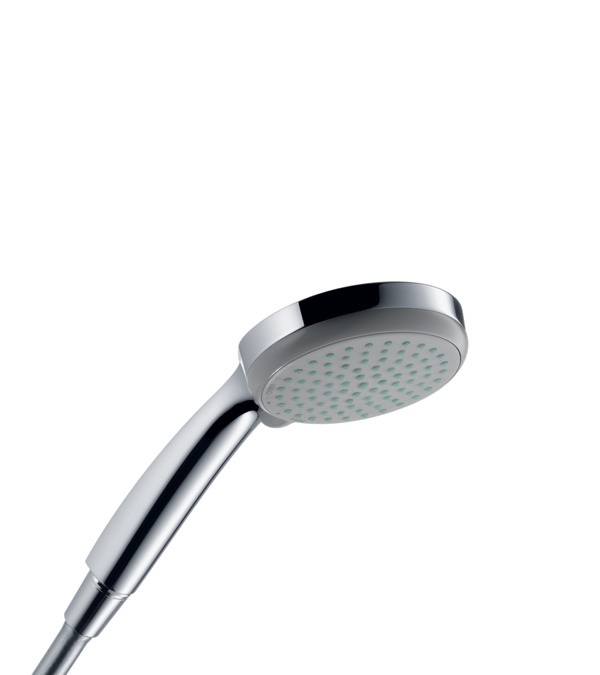 Hansgrohe Croma 100 Doccetta per doccia con 4 tipi di getto, diametro 100 mm, risparmio idrico 9 l/min, funzione anticalcare, cromo