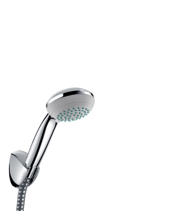 Hansgrohe Crometta 85 Set Doccia 27558000 - Cromo, 2 Tipi di Getto, Portata 17 l/min, Tecnologia QuickClean
