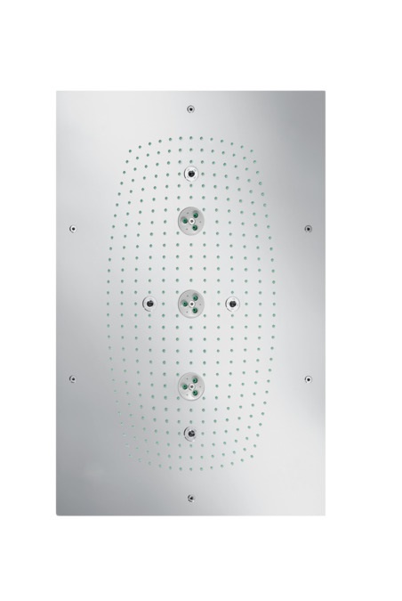 Hansgrohe Raindance Rainmaker Soffione Doccia a Soffitto Cromo 680x460 mm con 3 Tipi di Getto