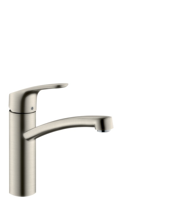 Hansgrohe Focus M41 Miscelatore Cucina Monocomando in Acciaio Inox - Tecnologia QuickClean e AirPower, ComfortZone 160 mm, Rotazione 360°