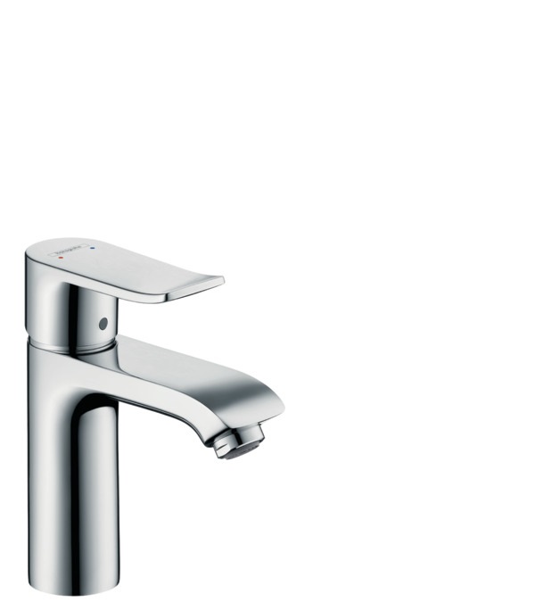 Hansgrohe Metris Miscelatore Monocomando Lavabo Cromo 31084000 - ComfortZone 110, Getto Normale con AirPower, QuickClean