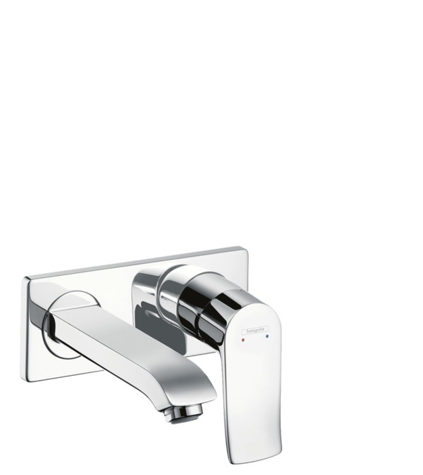 Hansgrohe Metris Miscelatore Monocomando Ad Incasso per Lavabo Cromo 31085000 - Getto Normale, Tecnologia AirPower e QuickClean
