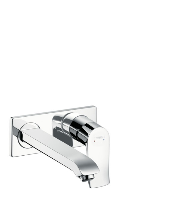 Hansgrohe Metris Miscelatore Monocomando Lavabo Ad Incasso Cromo 31086000 con Bocca Erogazione 22.5 cm e Tecnologie AirPower e QuickClean