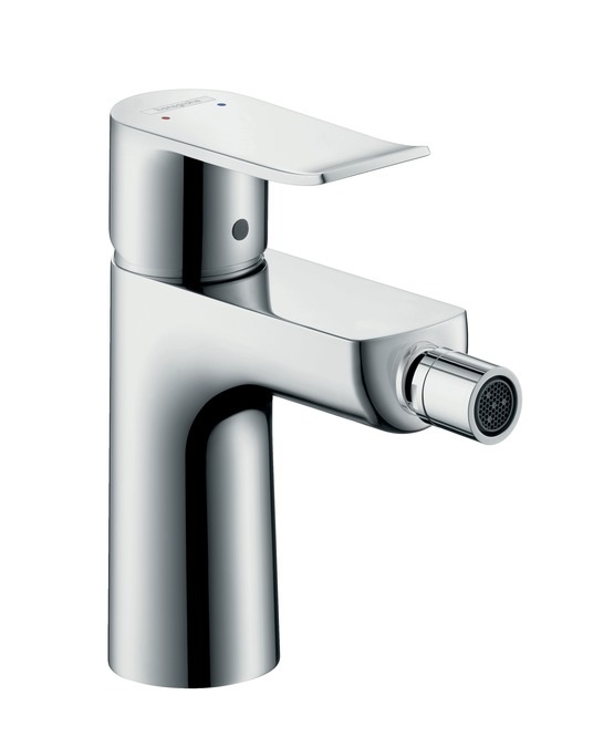 Hansgrohe Metris Miscelatore Monocomando per Bidet con Saltarello - Cromo, Bocca Erogazione 123 mm, Scarico a Tirante G 1 1/4