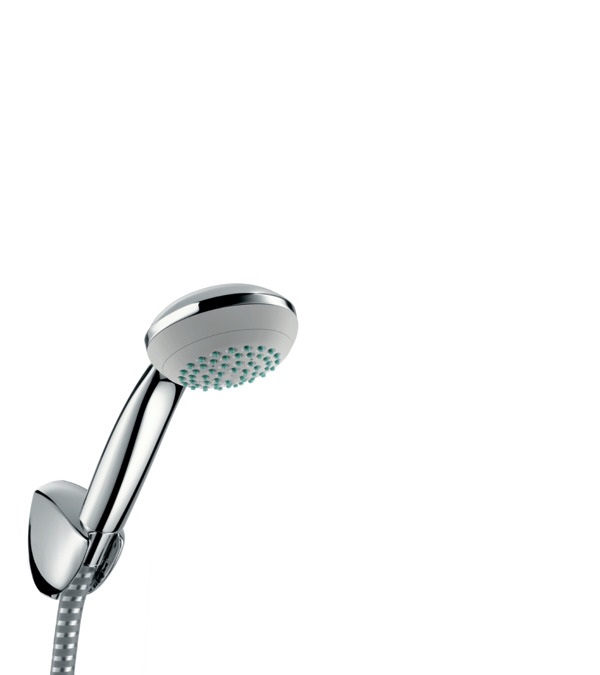 Hansgrohe Crometta 85 Set Doccia con Manopola, 1 Getto Rain, Cromo, Tecnologia QuickClean