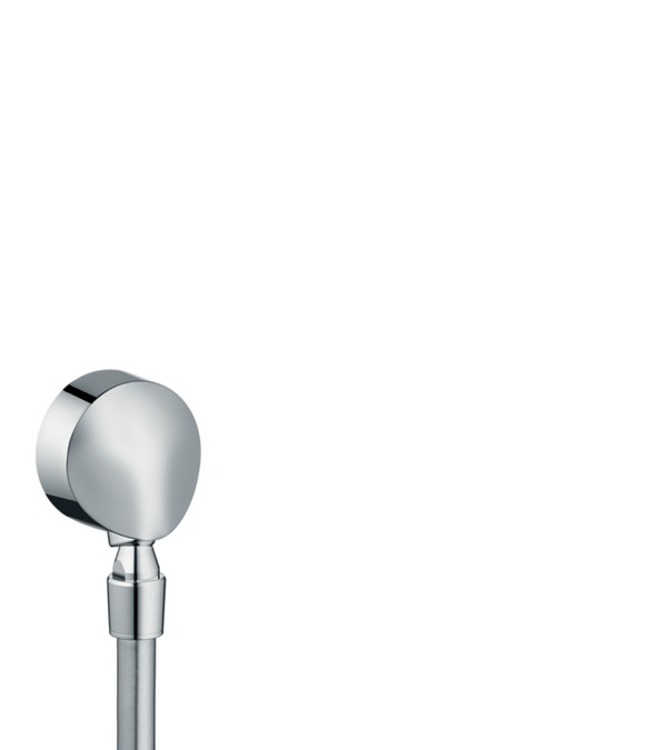 Hansgrohe Fixfit E Presa d'Acqua Cromo con Valvola di Non Ritorno e Giunto Sferico