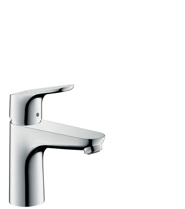 Hansgrohe Focus Miscelatore Monocomando Lavabo 100 Cromo - EcoSmart, senza Tirante, con AirPower e QuickClean
