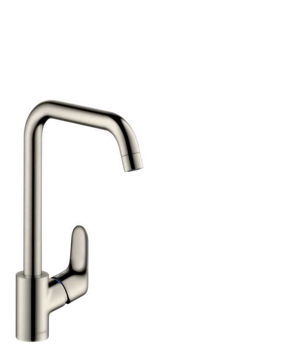Hansgrohe Focus M41 Miscelatore Monocomando da Cucina in Acciaio Inox - 31820800, Bocca Orientabile, ComfortZone 260