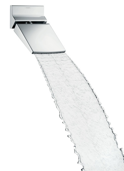 Hansgrohe Raindance Rainfall Soffione Doccia Quadrato 153 mm Cromo con Getto a Cascata e Funzione Anticalcare