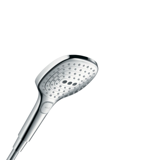 Hansgrohe Raindance Select E 26520000 Doccetta per doccia Cromo con 3 Tipi di Getto e Tecnologia QuickClean