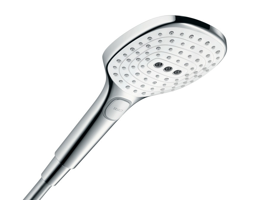 Hansgrohe Raindance Select E Doccetta 120 mm con 3 Getti EcoSmart e QuickClean - Cromo