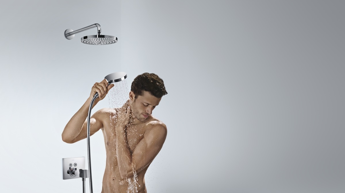 Hansgrohe ShowerSelect Miscelatore Termostatico ad Incasso per 2 Utenze con Supporto Doccia e Tecnologia Select - Cromo