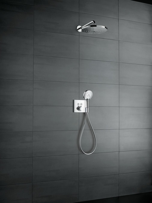 Hansgrohe ShowerSelect Miscelatore Termostatico ad Incasso per 2 Utenze con Supporto Doccia e Tecnologia Select - Cromo