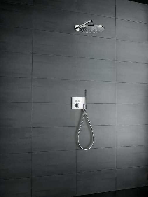 Hansgrohe ShowerSelect Miscelatore Termostatico ad Incasso per 2 Utenze con Supporto Doccia e Tecnologia Select - Cromo