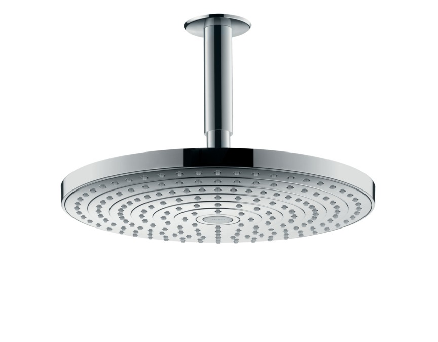 Hansgrohe Raindance Select S Soffione Doccia 300 mm Cromo - 2 Getti Rain e RainAir, Tecnologia QuickClean