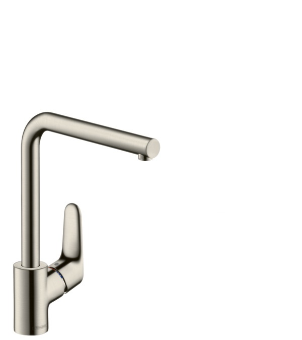 Hansgrohe Focus M41 Miscelatore Monocomando in Acciaio Inox - 280 mm, 1 Getto, ComfortZone 280, Uscita Rotabile