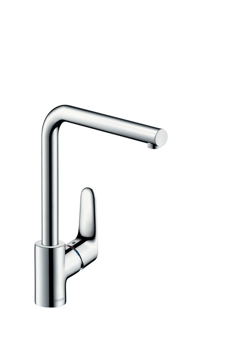 Hansgrohe Focus M41 Miscelatore Monocomando in Acciaio Inox - 280 mm, 1 Getto, ComfortZone 280, Uscita Rotabile