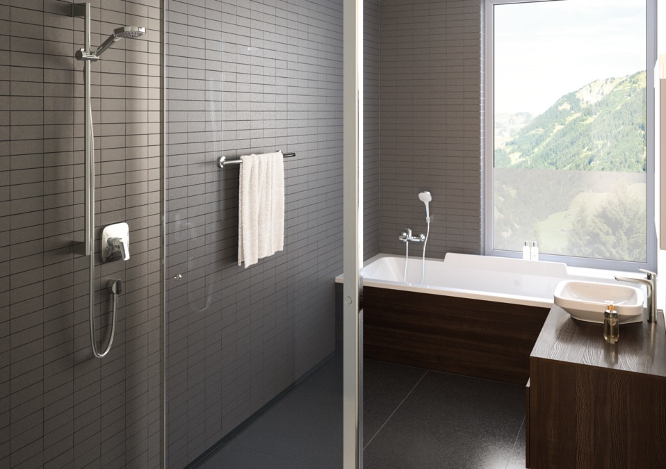 Hansgrohe Logis 71605000 Miscelatore Monocomando a Parete in Cromo con Installazione a Incasso