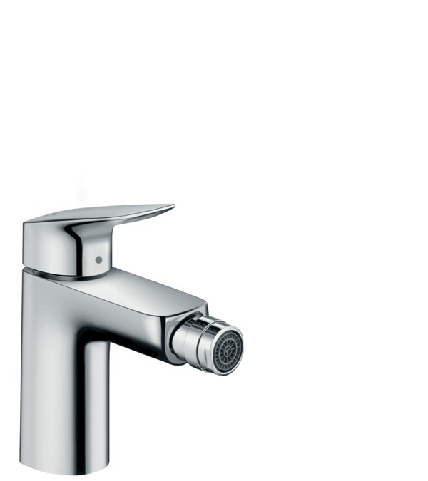 Hansgrohe Logis Rubinetto Bidet Miscelatore Monocomando con Scarico a Tirante e Altezza Bocca 100 mm - Cromo, 71200000