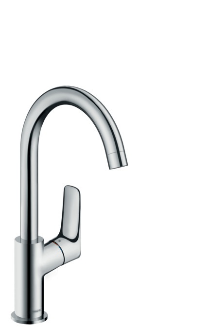 Hansgrohe Logis 210 Miscelatore Monocomando Lavabo Cromo con Bocca Erogazione Girevole e Senza Saltarello