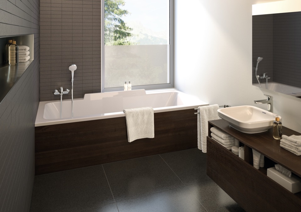 Hansgrohe Logis Miscelatore Monocomando Lavabo 100 Senza Saltarello Cromo 71101000 - ComfortZone 100, Tecnologia AirPower, EcoSmart