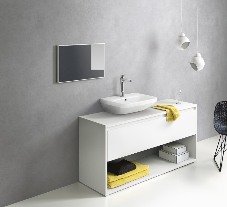 Hansgrohe Logis Rubinetto per Lavabo Monocomando Cromo 71090000 con Scarico a Tirante, Altezza Bocca 195 mm, EcoSmart e AirPower