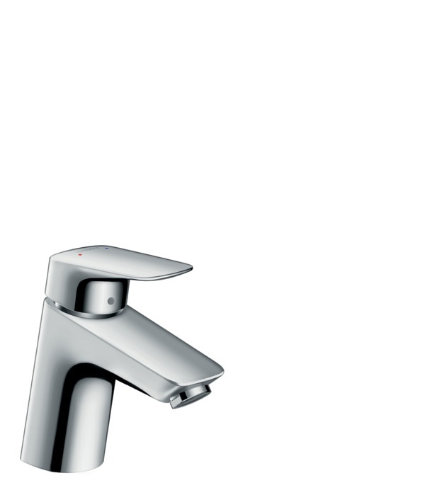 Hansgrohe Logis Miscelatore Monocomando Lavabo 70 Senza Saltarello Cromo - Modello 71071000 con ComfortZone 70 e Tecnologia EcoSmart
