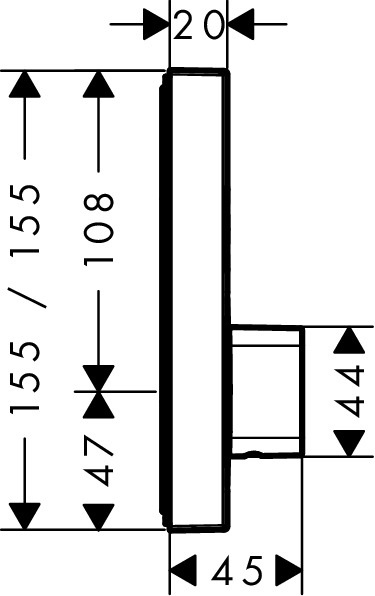 Hansgrohe ShowerSelect Miscelatore Termostatico a Parete Cromo 15768000 con 2 Utenze e Controllo Temperatura
