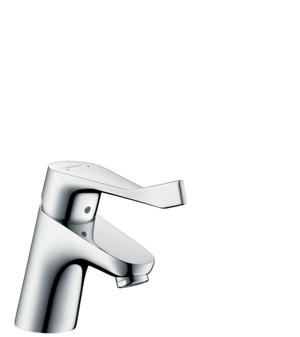 Hansgrohe Focus Rubinetto Lavabo Monocomando Cromo con Getto Laminare e Maniglia Extra Lunga