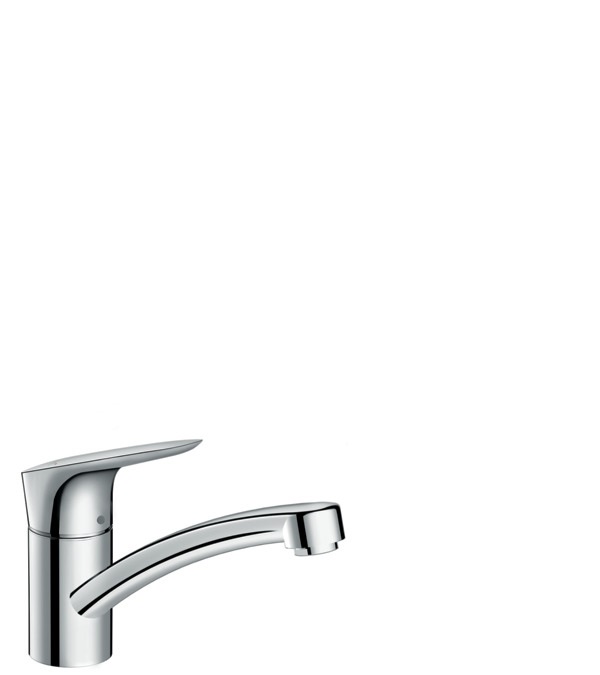 Hansgrohe Logis M31 Rubinetto da Cucina Monocomando Cromo con Bocca Girevole, Altezza Bocca 220 mm, Risparmio Idrico e Tecnologie AirPower e CoolStart