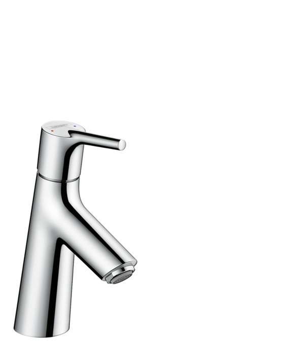 Hansgrohe Talis S Miscelatore Monocomando Lavabo 80 con Push-Open, Cromo - ComfortZone 80, Lunghezza Bocca 97 mm, Flusso Normale, Portata 5 l/min
