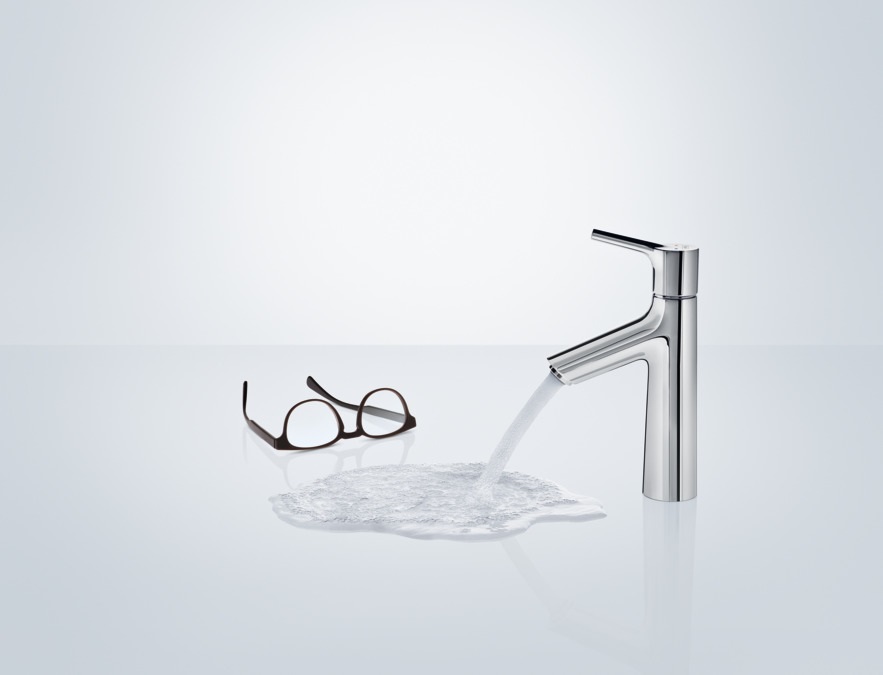 Hansgrohe Talis S Miscelatore Monocomando Lavabo 100 con Saltarello, Cromo, 72020000 - ComfortZone 100 e Tecnologia AirPower