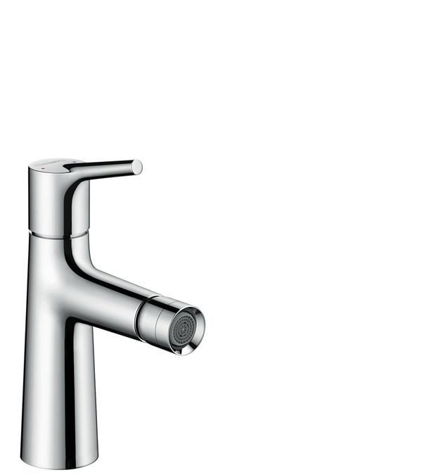 Hansgrohe Talis S - Rubinetto per Bidet Monocomando Cromo con Scarico a Tirante e Altezza Bocca 100 mm, Codice 72200000