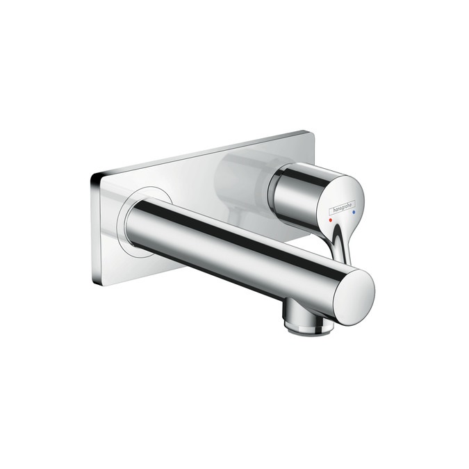 Hansgrohe Talis S Miscelatore Monocomando ad Incasso a Parete con Bocca Erogazione 16.5 cm - Cromo, 72110000