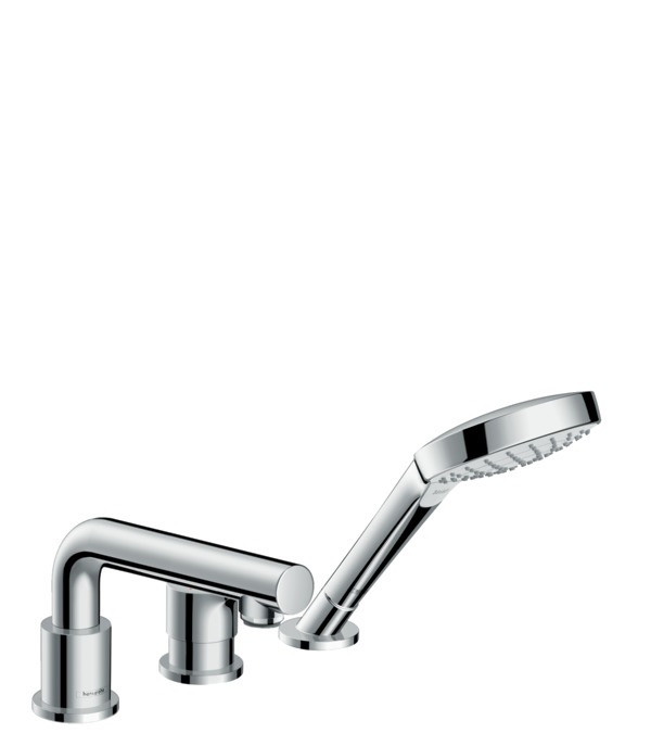 Hansgrohe Talis S Miscelatore Monocomando per Vasca e Doccia Cromo 72416000 con Doccetta e Tecnologia AirPower