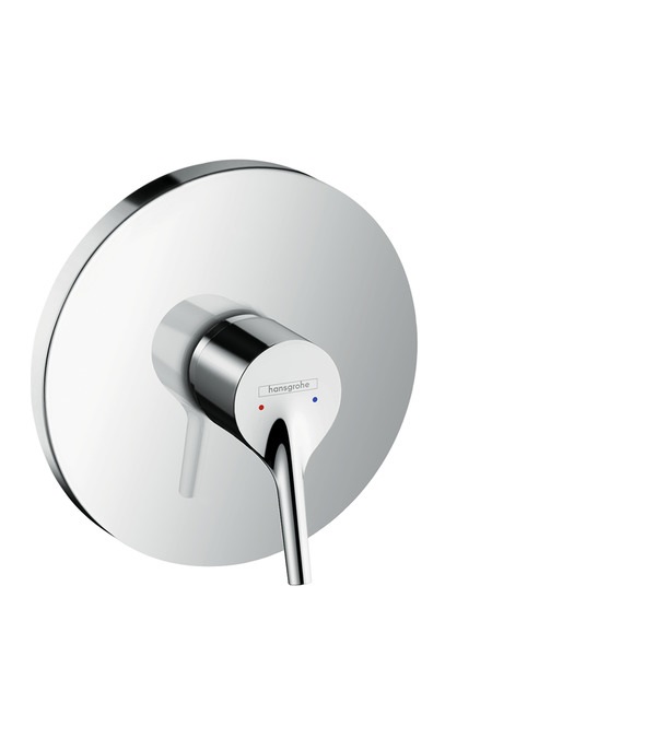 Hansgrohe Talis S Miscelatore Monocomando Doccia ad Incasso Cromo 72605000 - Design Antiscivolo e Limitazione di Temperatura