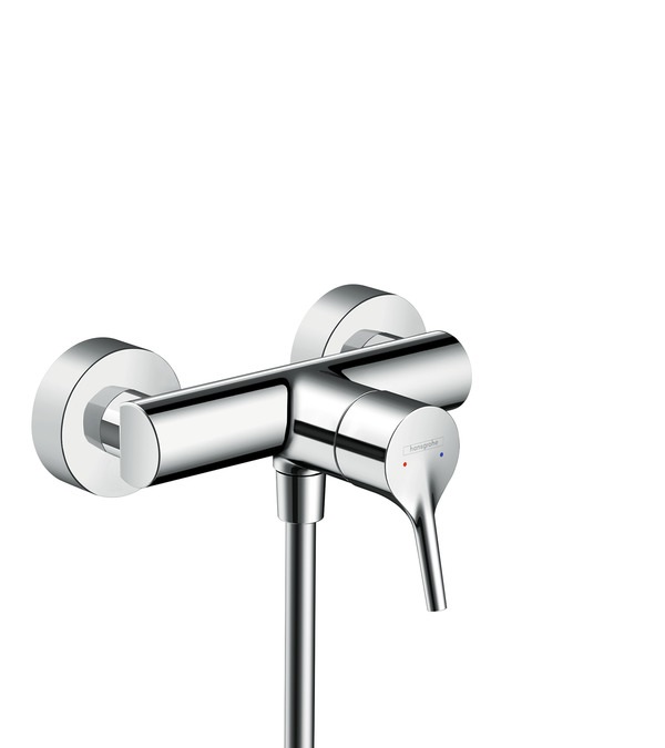 Hansgrohe Talis S Miscelatore Monocomando Doccia Esterno Cromo - 72600000, Cartuccia Ceramica, Limitazione Temperatura, Valvola Antiritorno