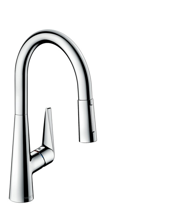 Hansgrohe Talis M51 Miscelatore Cucina Monocomando con Doccetta Estraibile e 2 Tipi di Getto - Cromo, 72813000