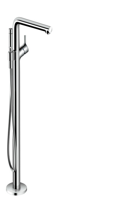 Hansgrohe Talis S Miscelatore Monocomando a Pavimento Cromo 72412000 con Doccetta e Tecnologia AirPower