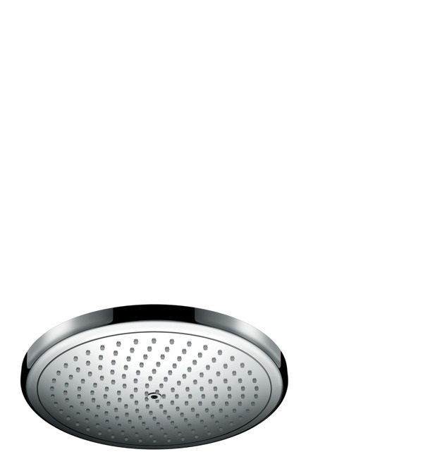 Hansgrohe Croma Soffione Doccia 280 mm con Getto RainAir, EcoSmart, Cromo, 26221000