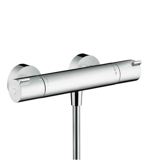 Hansgrohe Ecostat 1001 CL - Miscelatore Termostatico per Doccia Esterna con Blocco di Sicurezza a 40°C, Finitura Cromo, EcoSmart