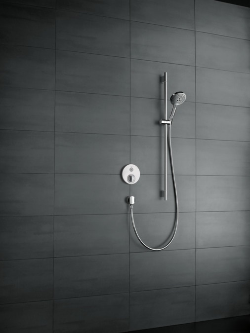 Hansgrohe Raindance Select S Set Doccia 120 cm con Asta Saliscendi, 3 Getti EcoSmart, Cromo, 26323000