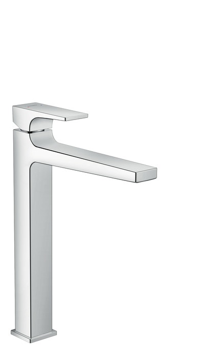 Hansgrohe Metropol Miscelatore Monocomando Lavabo 260 da Catino con Maniglia a Leva e Push-Open, Cromo, 32512000 - EcoSmart e AirPower