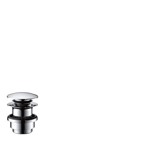 Hansgrohe 50100340 Raccordo di Scarico Cromo Nero Spazzolato con Funzione Push-to-Open