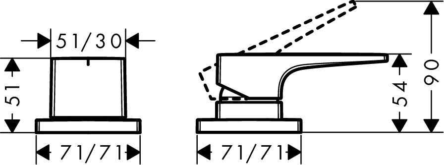 Hansgrohe Metropol Miscelatore Monocomando Bordo Vasca Cromo 32548000 - Adatto a 2 Utenze con Deviazione e Limitatore di Temperatura