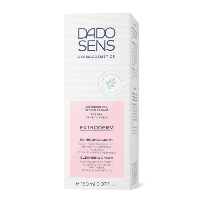 Dado Sens Extroderm - Detergente in crema 150ml per pelli secche e sensibili, con omega e pantenolo
