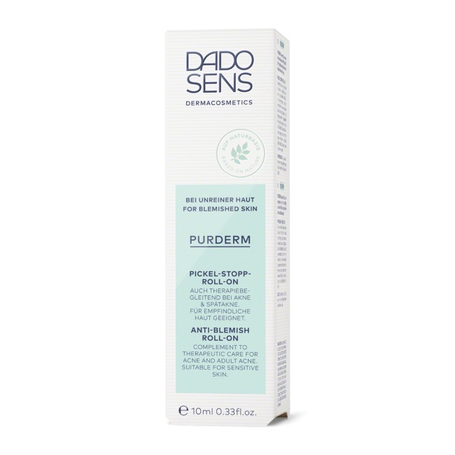 Dado Sens Purderm Pickel-Stopp Roll-On Stick 10 ml - Anti-imperfezioni per pelli impure di tutte le età, vegano e senza parabeni
