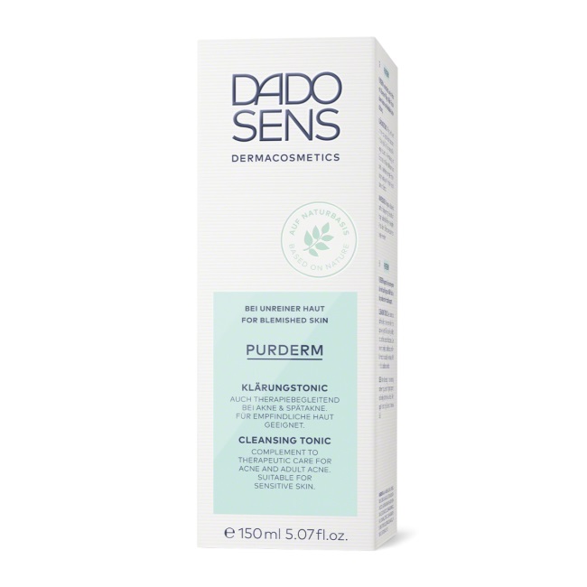 Dado Sens PurDerm - Detergente e Tonico Viso per Pelli Impure, 150 ml, Delicato e Schiarente