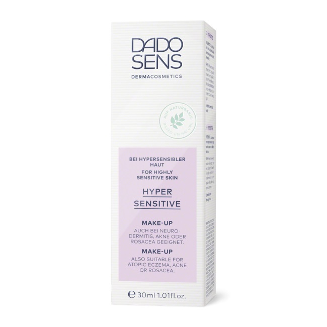 Dado Sens Hypersensitive Make-Up Color 02K Almond - Fondotinta 30 ml per Pelli Sensibili con Flacone a Pompa